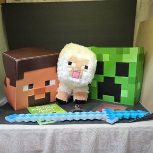 Minecraft Plush,  2 Masks. Sword And Books.